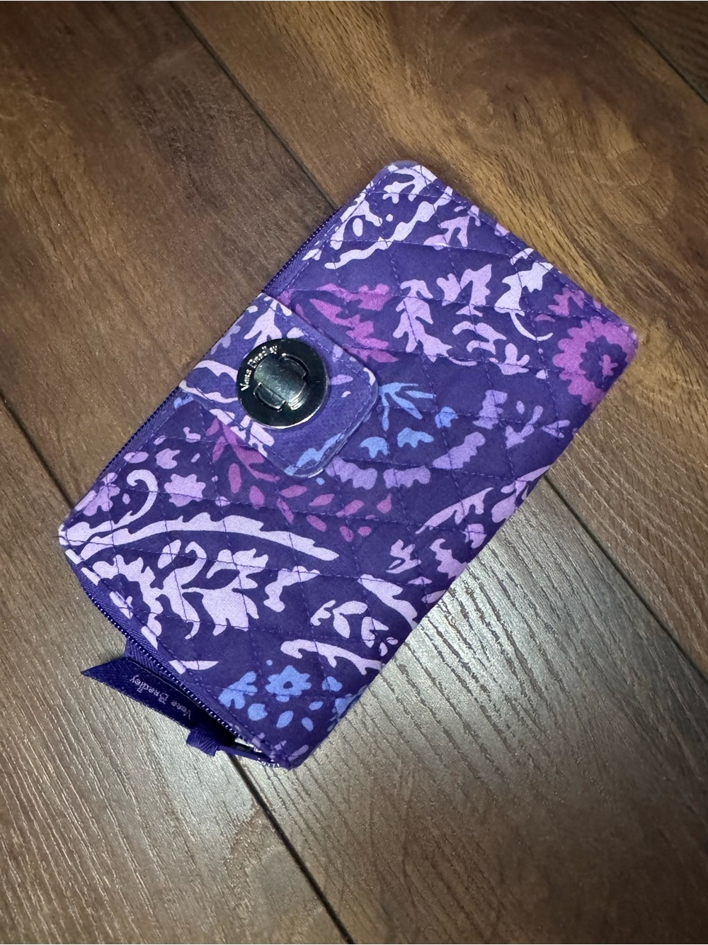 Vera Bradley Purple Quilted Wallet excellent condition